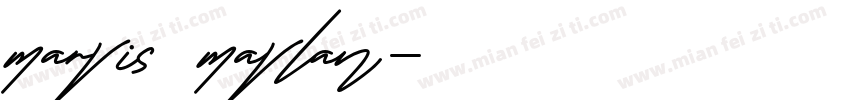 marvis mavlan字体转换